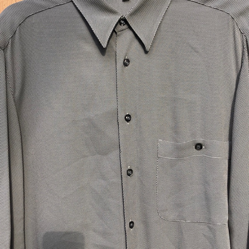 Men’s Zanella Shirt. Grey. Made in Italy. Size L